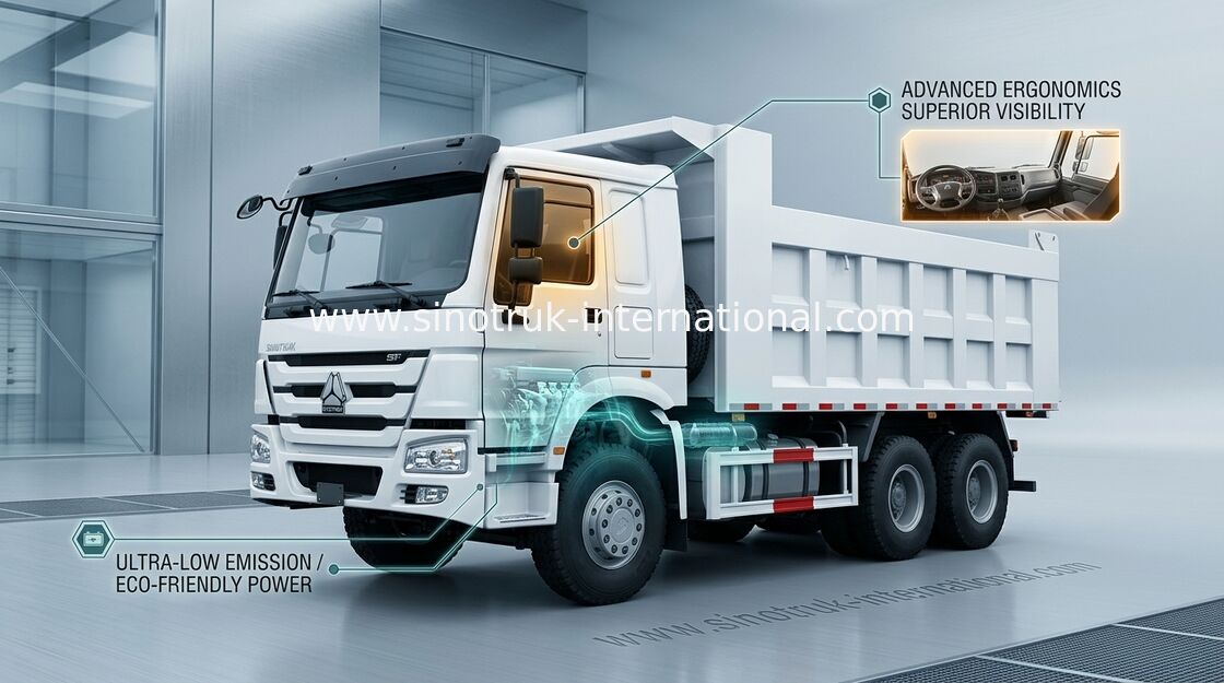 SINOTRUK HOWO قلابة شاحنة قلابة 6X4 371HP LHD 25tons 10-25CBM ZZ3257N3847A