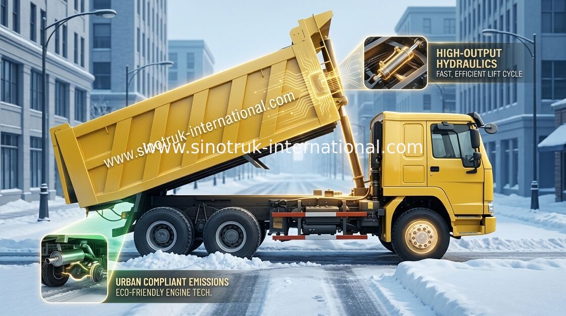 شاحنة قلابة قلابة SINOTRUK HOWO 6X4 LHD 371HP 25tons 10-25CBM ZZ3257N3847A