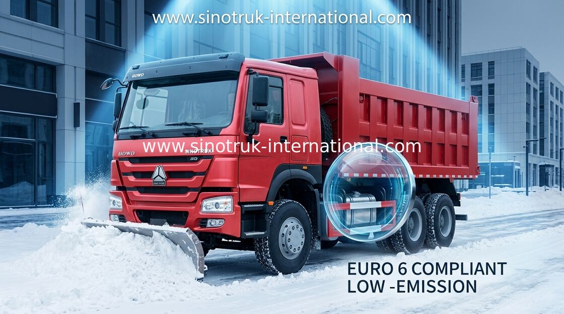 شاحنة قلابة قلابة SINOTRUK HOWO 10 عجلات قدرة التحميل 25-40 طن 10-25CBM