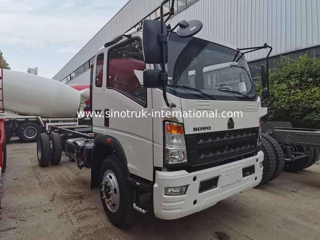 هيكل شاحنة بضائع ذات محرك يسار HOWO 140HP مع سعة تحميل 8-12 طن