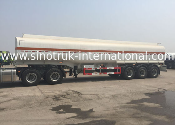 #50 / #90 Flatbed Semi Trailer Truck 3 Axles 45 - 60 CBM With HOWO A7 Tractor