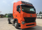 Reliable Howo Tractor Truck Orange Color Tractor And Truck Low Fuel Consumption