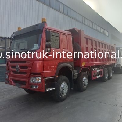 ساينو تراك RED HOWO 400HP 8 × 4 قلابة شاحنة LHD