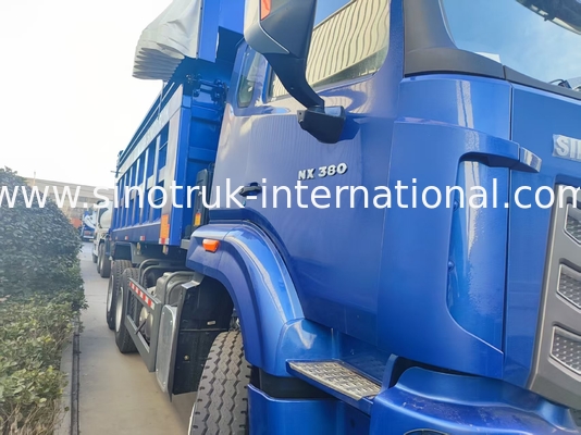 شاحنة حطام زرقاء قوية ومتنوعة 6x4 380HP مع صندوق شحن مربع 20CBM