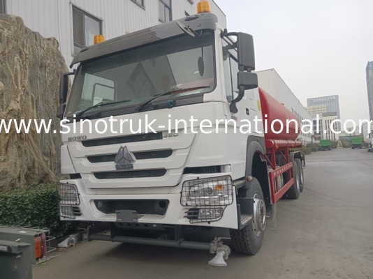 شاحنة خزان المياه SINOTRUK 380HP مع وظيفة الضغط العالي 6 × 4