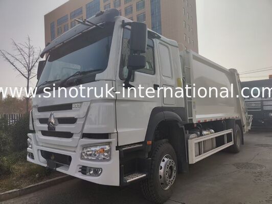 شاحنة نفايات مضغوطة SINOTRUK 300 حصان 4×2 بقوة دحرجة 30 طن لإدارة النفايات بكفاءة