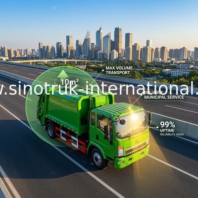 SINOTRUK HOWO Compressed Compressed Garbage Collection Truck 4 × 2 LHD