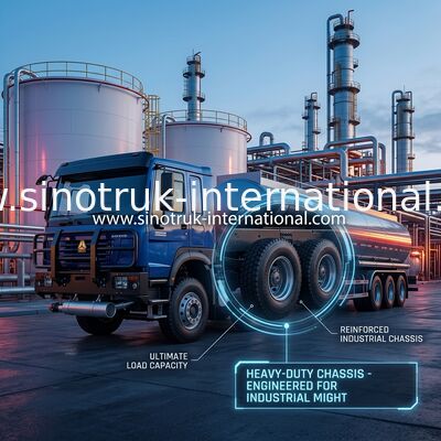 SINOTRUK HOWO 6×4 10 عجلات شاحنة خزان النفط 400 حصان هيكل خزان النفط