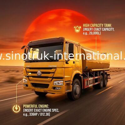 Radial Tyre Fuel Oil Transportation Trucks 6X4 LHD Euro 2 336HP Lengthened Cab