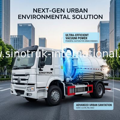 Sanitation Enterprise Sewage Suction Truck 8-12CBM RHD 4X2 , Liquid Waste Trucks