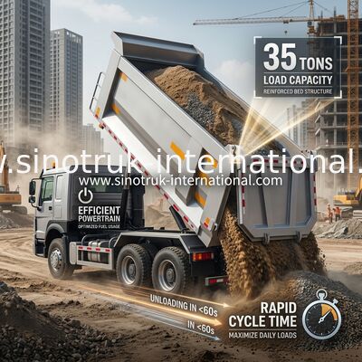 SINOTRUK HOWO 371HP 8X4 شاحنة قمامة قمامة بناء الجبهة القديمة الجبهة العسكرية المصد للمناطق المعدنية أضواء تحذيرين نوع U حاوية