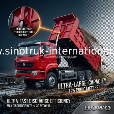 سينوتروك هوهان نيو هوو 6X4 RHD 10 عجلات مع بوابة خلفية صلبة معززة