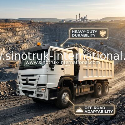 SINOTRUK HOWO قلابة شاحنة LHD 6 × 4 371HP 20CBM
