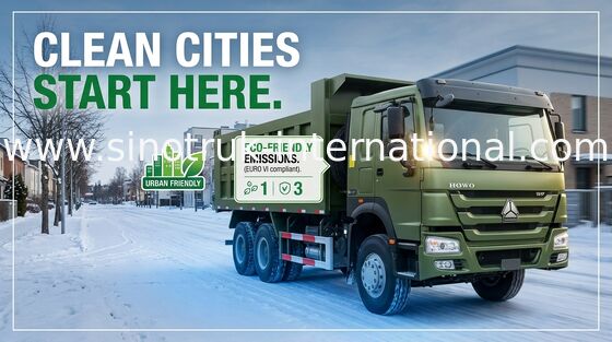SINOTRUK HOWO قلابة شاحنة قلابة 371HP 12wheels LHD 31tons 20-30CBM ZZ3317N3267W