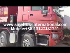 شاحنة القمامة المنسدلة SINOTRUK HOWO A7 8X4 للبناء ZZ3317V3567B1