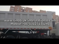 SINOTRUK HOWO 400HP شاحنة قمامة للإنشاءات N7 عسكرية ضوء تحذير الصدمة