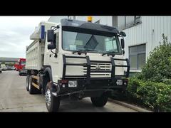 371HP White HOWO 6*6 All-Wheel Drive Dump Truck with Ghost-Face Cab