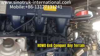 شاحنة قلابة HOWO 6x6 تقهر التضاريس الصعبة