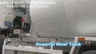371HP ساينو تراك هوو شاحنة خلط الخرسانة 10-20CBM